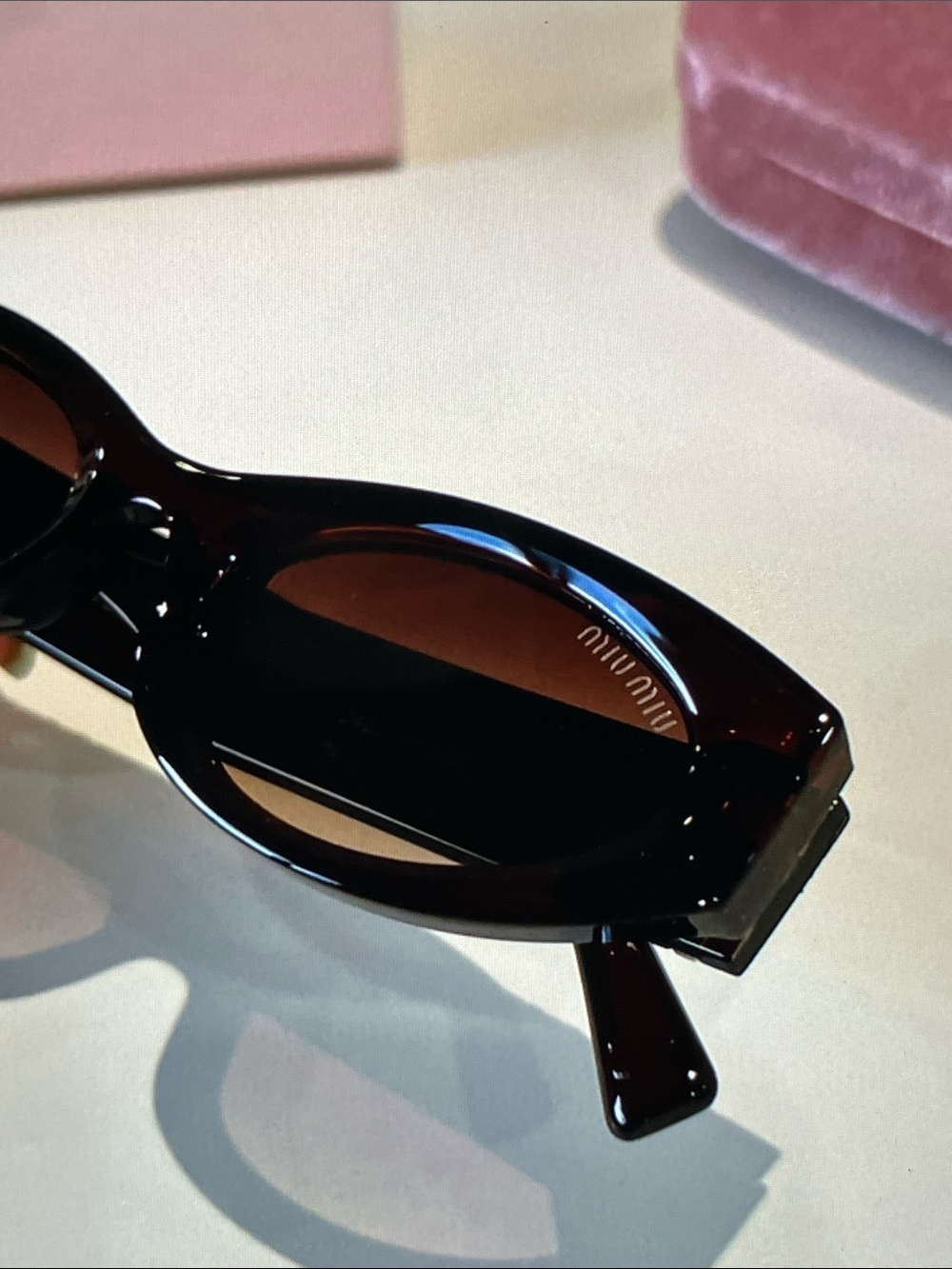 Miu Miu Logo Sunglasses Women's Luxury Shades - Picture 7 of 8